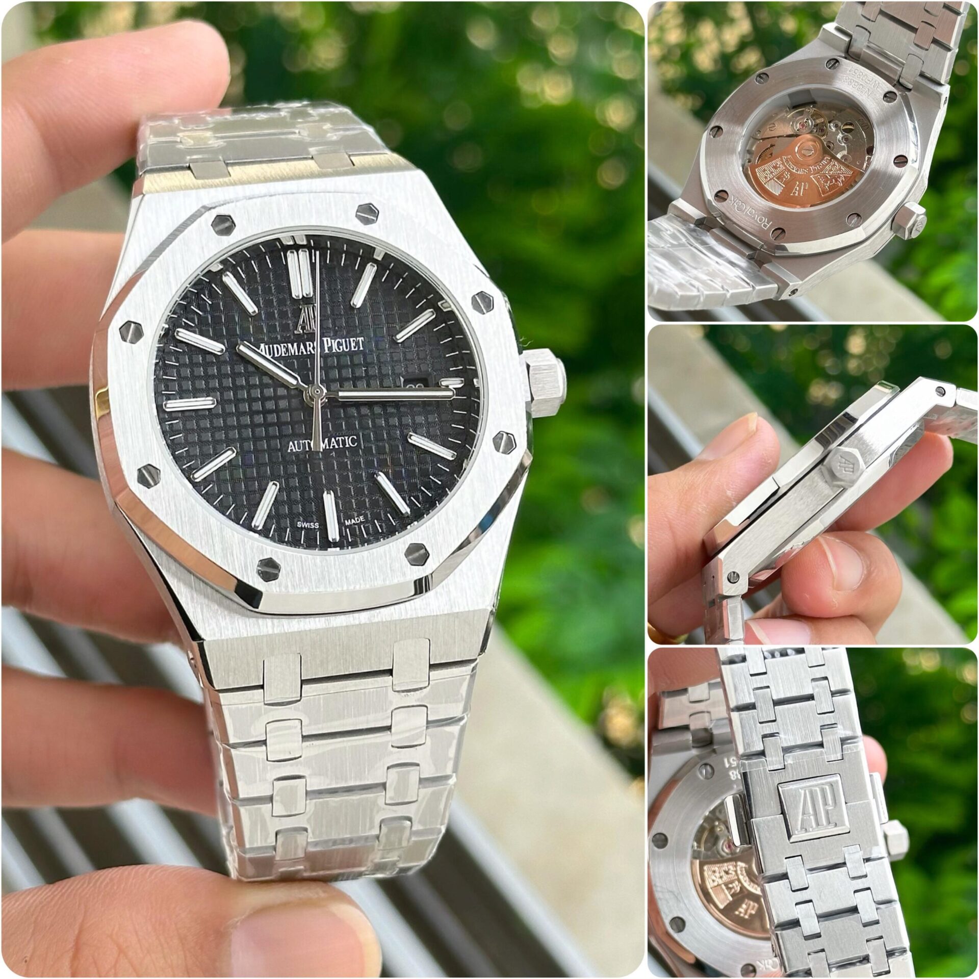 Buy First Copy Audemars Piguet Royal Oak Silver Automatic Men’s Watch - Master Quality 7A Mirror at Lowest Price Online India