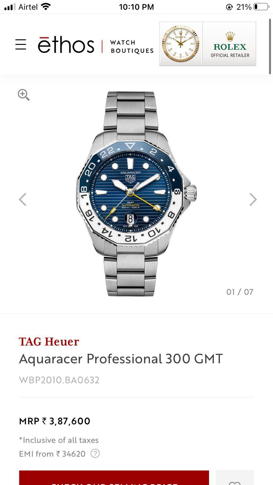 Buy First Copy Tissot Seastar Automatic Men’s Watch 40mm Open Back Machinery - Master Quality 7A Mirror at Lowest Price Online India