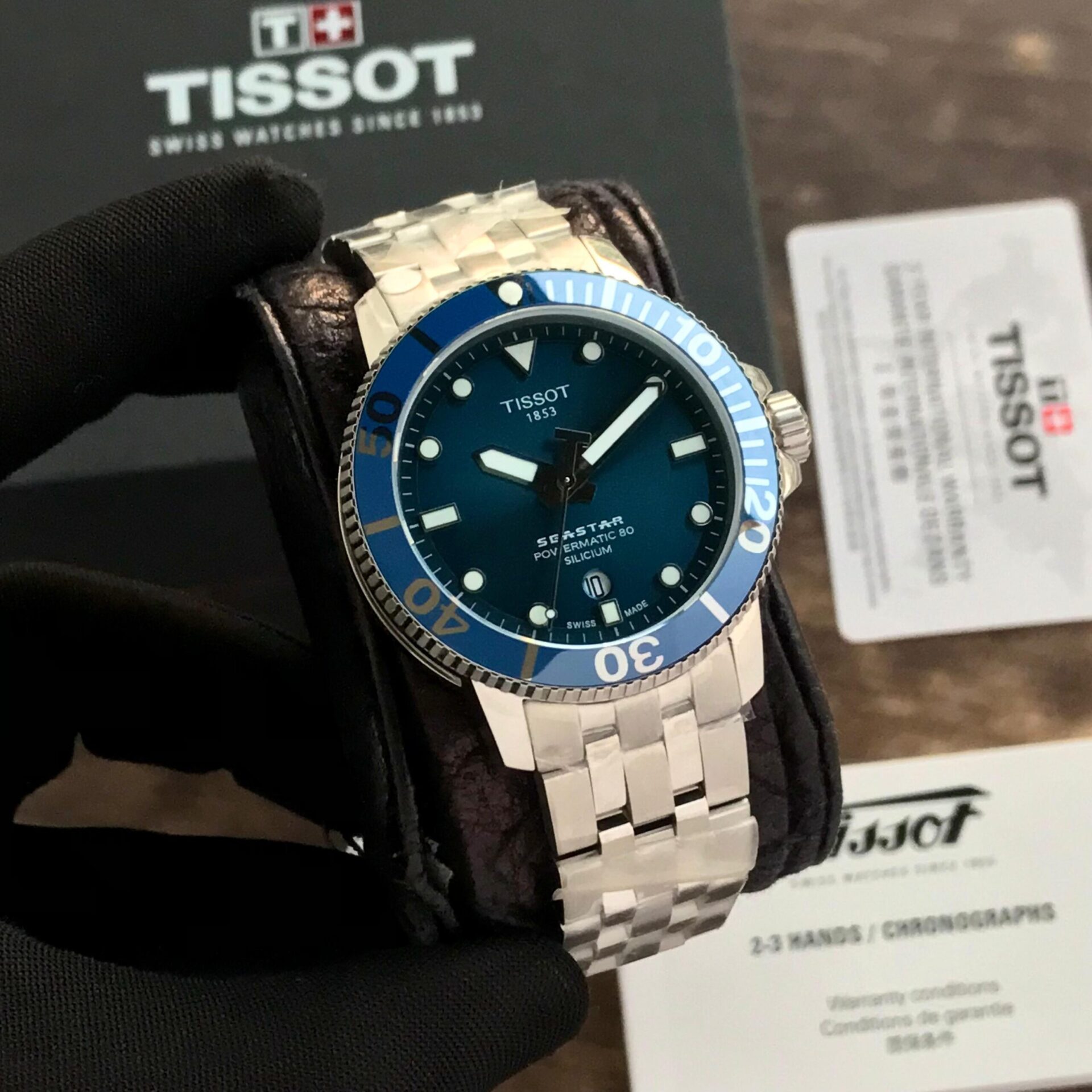 Buy First Copy Tissot Seastar Automatic Men’s Watch 40mm Open Back Machinery - Master Quality 7A Mirror at Lowest Price Online India