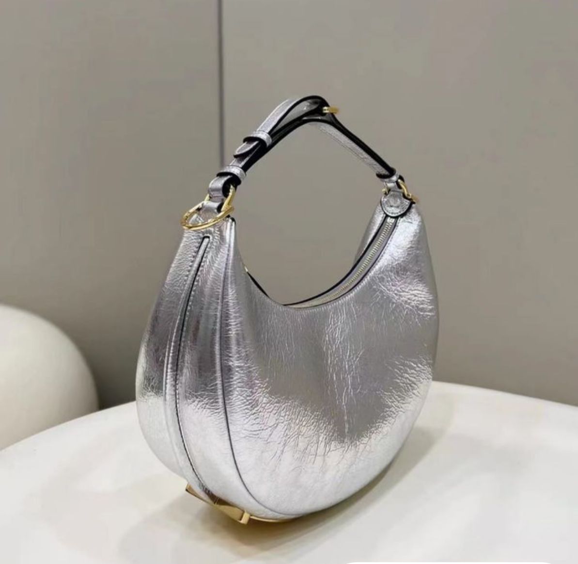 Buy First Copy Fendi Women Silver Fendigraphy Small Shoulder Bag - Master Quality 7A Mirror at Lowest Price Online India