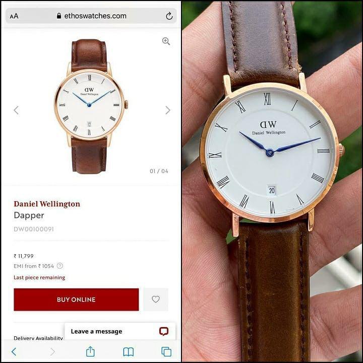 Buy First Copy Daniel Wellington Dapper Leather Strap Women’s Watch - Master Quality 7A Mirror at Lowest Price Online India
