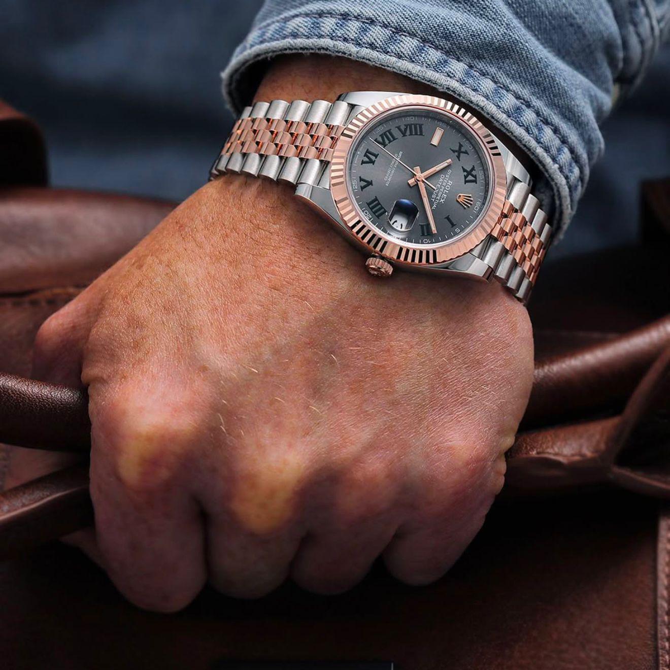 Buy First Copy Rolex Oyster Perpetual Date Just Men’s Automatic Watch - Master Quality 7A Mirror at Lowest Price Online India