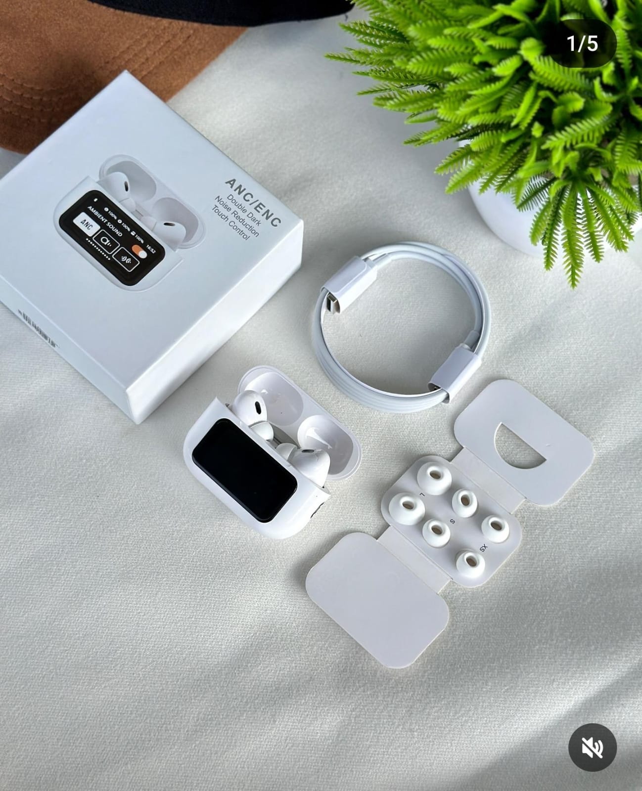 Buy First Copy Airpods Pro 2 With Touch Display - Master Quality 7A Mirror at Lowest Price Online India