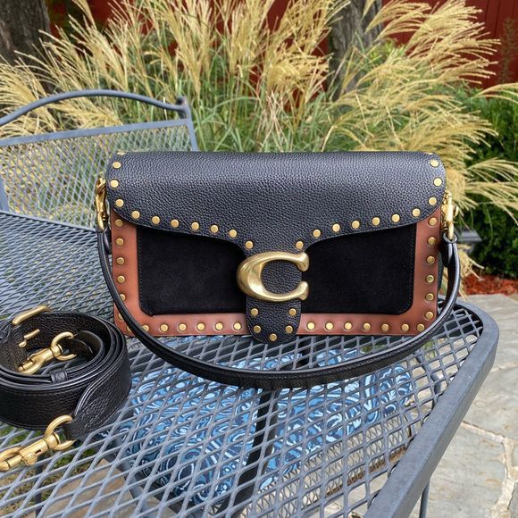 Buy First Copy Coach Tabby Studded Shoulder Bag