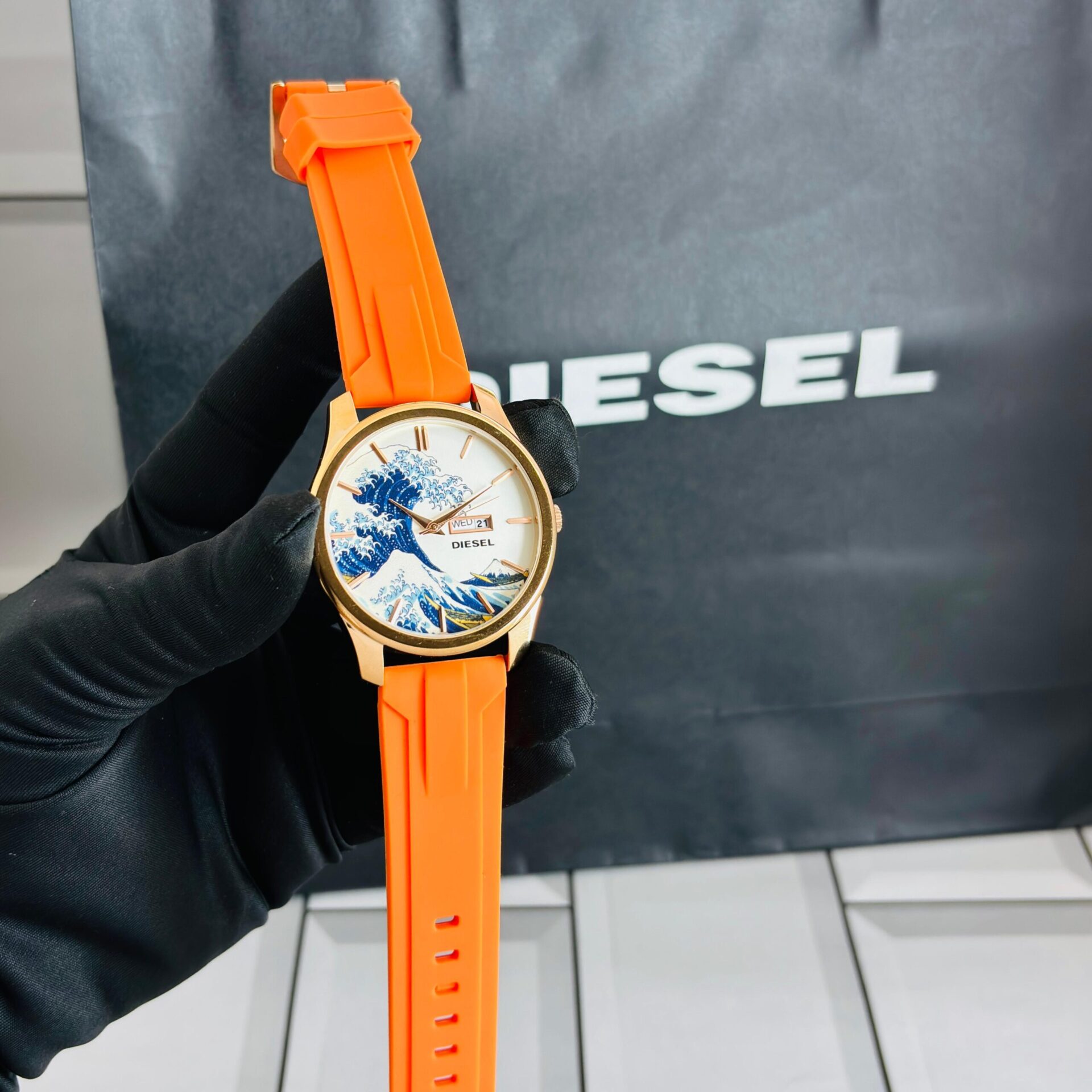 Buy First Copy Diesel Analog Quartz Silicone Strap Watch - Master Quality 7A Mirror at Lowest Price Online India