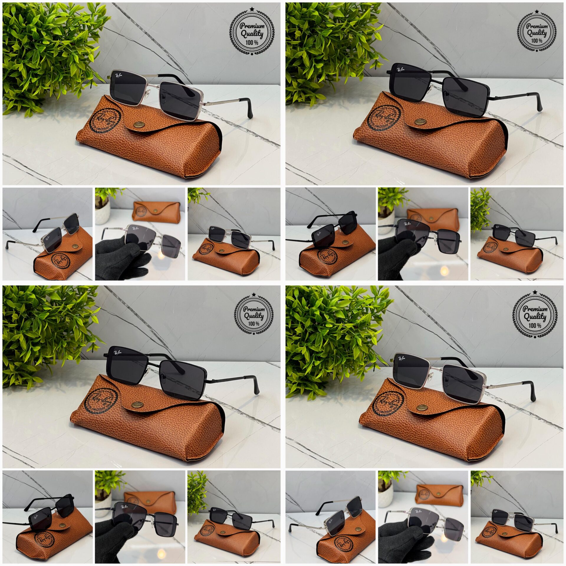 Buy First Copy Ray-Ban Square Sunglasses For Men - Master Quality 7A Mirror at Lowest Price Online India