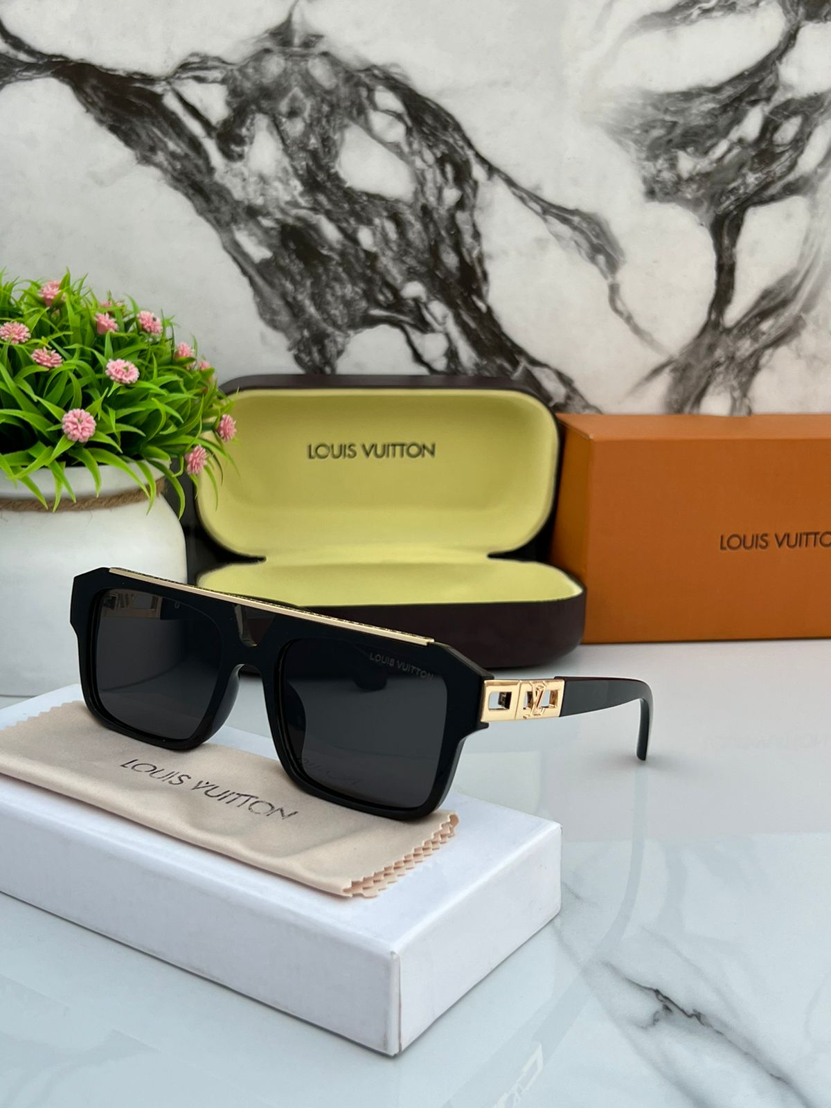 Buy First Copy Louis Vuitton Square Sunglasses - Master Quality 7A Mirror at Lowest Price Online India