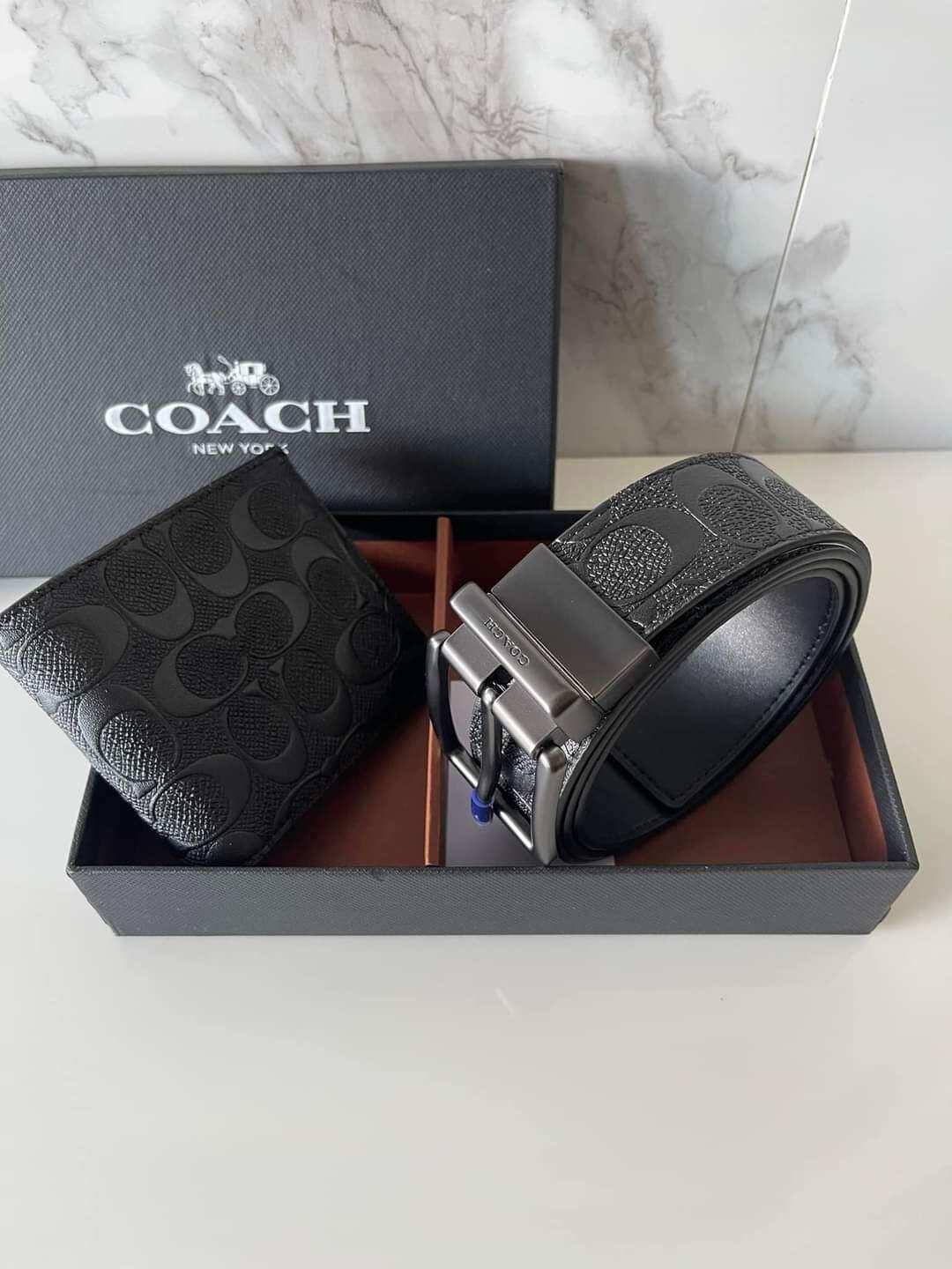Buy First Copy Coach Reversible Belt with Wallet Combo - Master Quality 7A Mirror at Lowest Price Online India