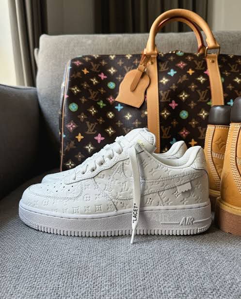 Buy First Copy Nike Air Force 1 Low X Louis Vuitton White Sneakers - Master Quality 7A Mirror at Lowest Price Online India