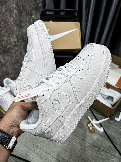 Buy First Copy Nike Air Force 1 Low X Louis Vuitton White Sneakers - Master Quality 7A Mirror at Lowest Price Online India