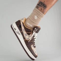 Buy First Copy Nike Air Force 1 Low X Louis Vuitton Sneakers - Master Quality 7A Mirror at Lowest Price Online India