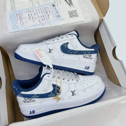 Buy First Copy Nike Air Force 1 Low X Louis Vuitton Sneakers - Master Quality 7A Mirror at Lowest Price Online India