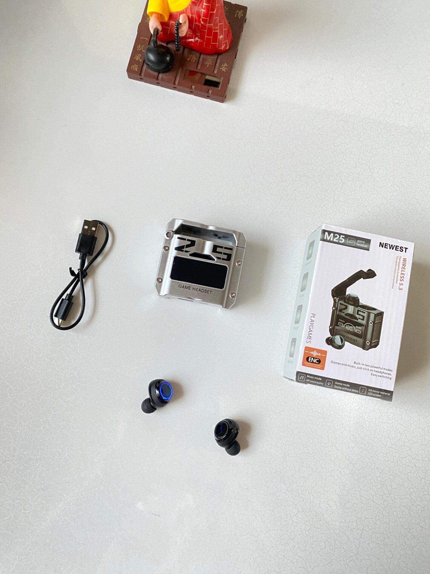 Buy First Copy M25 Dynamic Buds With Full Metallic Case - Master Quality 7A Mirror at Lowest Price Online India
