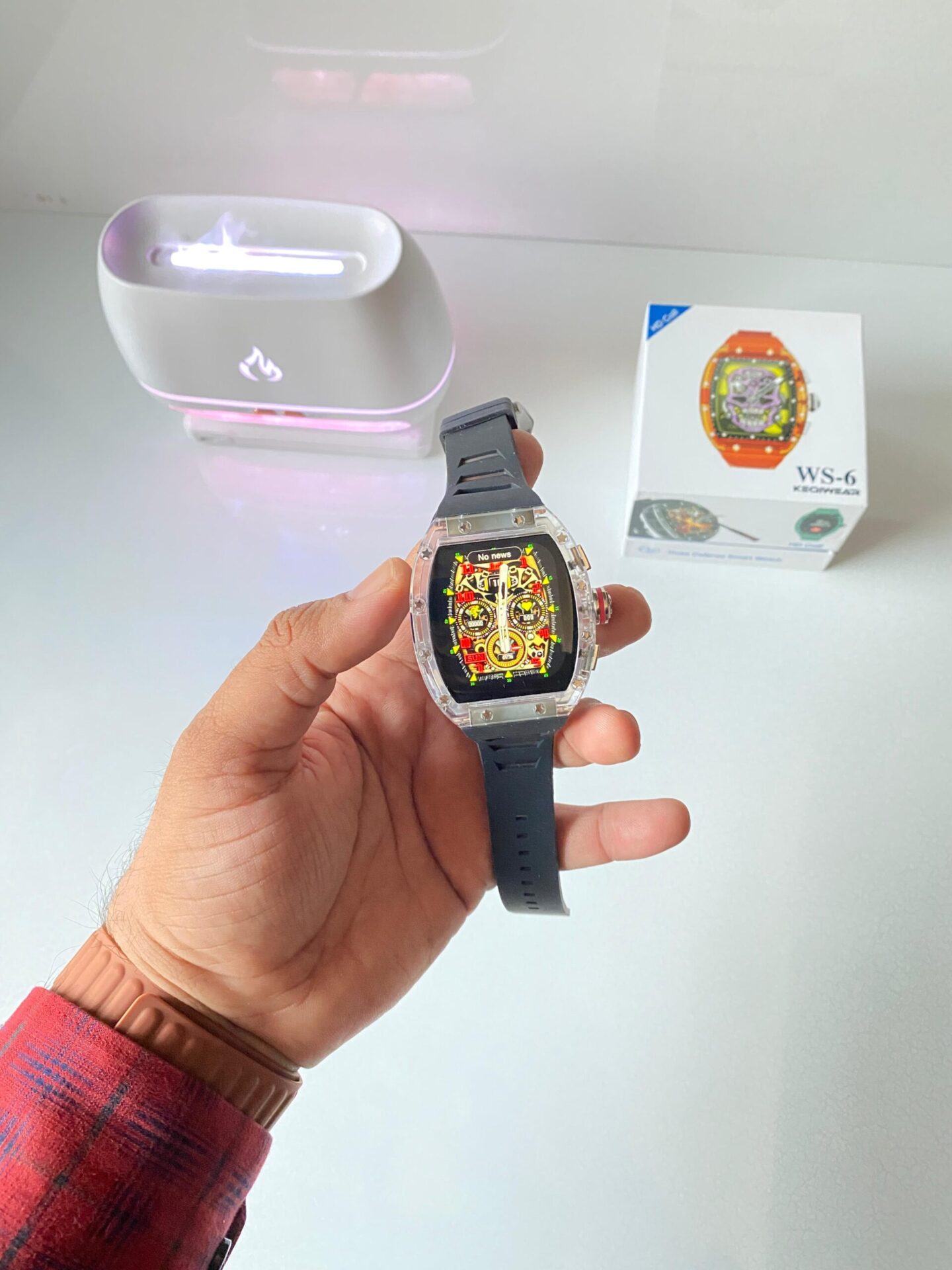 Buy First Copy Richard Mille Design WS6 Smartwatch - Master Quality 7A Mirror at Lowest Price Online India