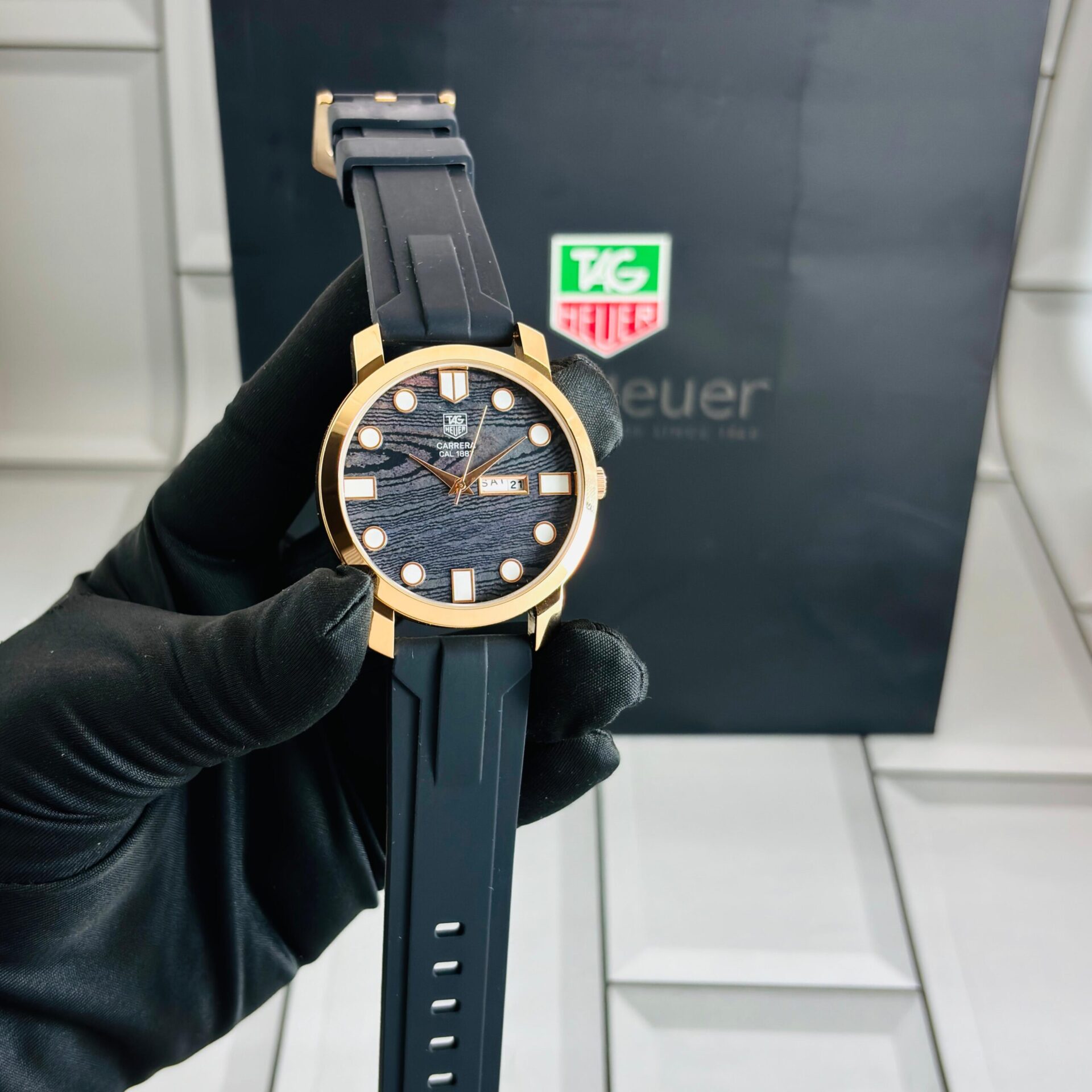 Buy First Copy Tag Heuer Analog Quartz Silicone Strap Watch - Master Quality 7A Mirror at Lowest Price Online India