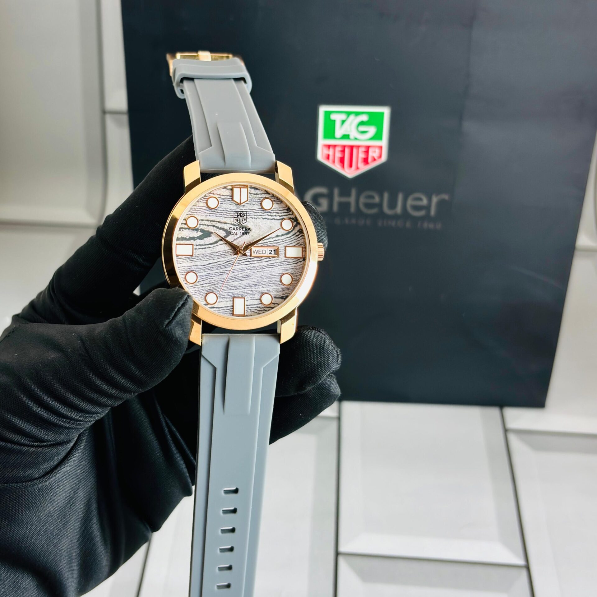 Buy First Copy Tag Heuer Analog Quartz Silicone Strap Watch - Master Quality 7A Mirror at Lowest Price Online India