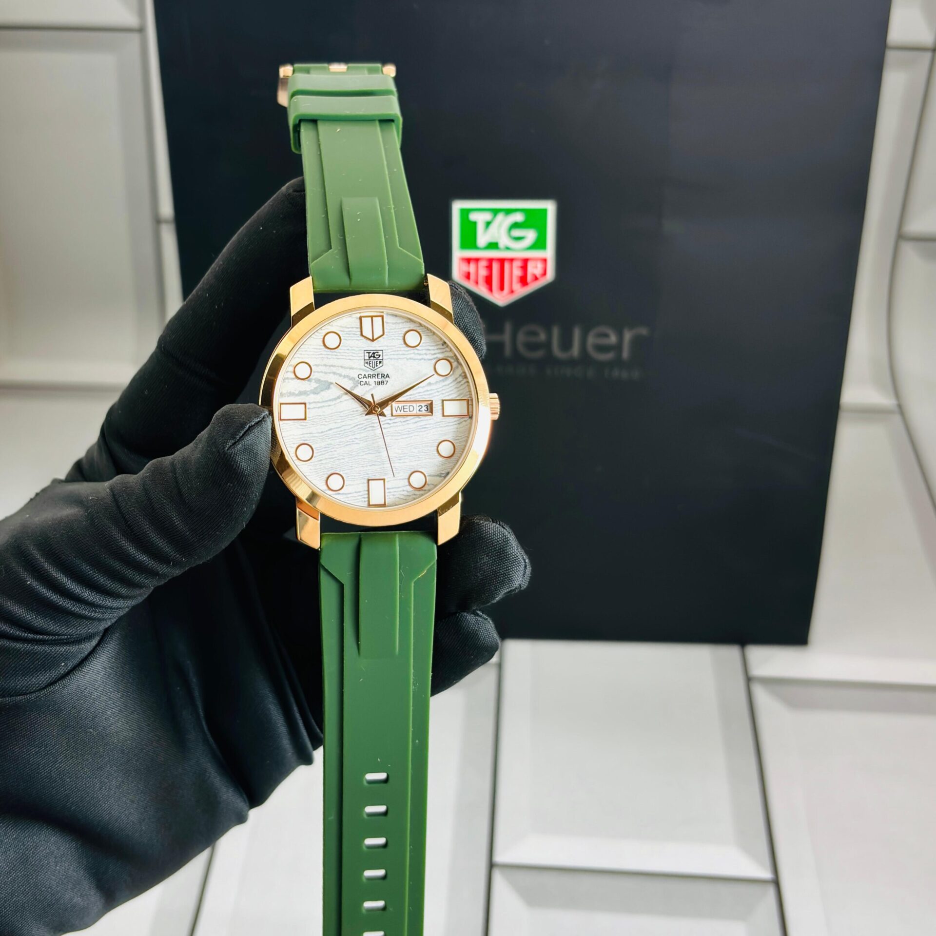 Buy First Copy Tag Heuer Analog Quartz Silicone Strap Watch - Master Quality 7A Mirror at Lowest Price Online India