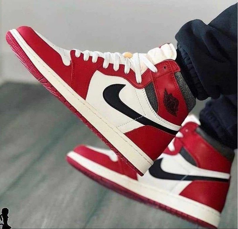 Buy First Copy Air Jordan One High Red & White Men’s Shoes - Master Quality 7A Mirror at Lowest Price Online India