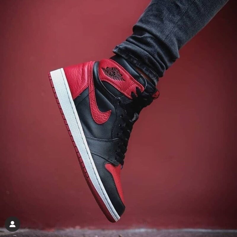 Buy First Copy Air Jordan One High Red & Black Men’s Shoes - Master Quality 7A Mirror at Lowest Price Online India