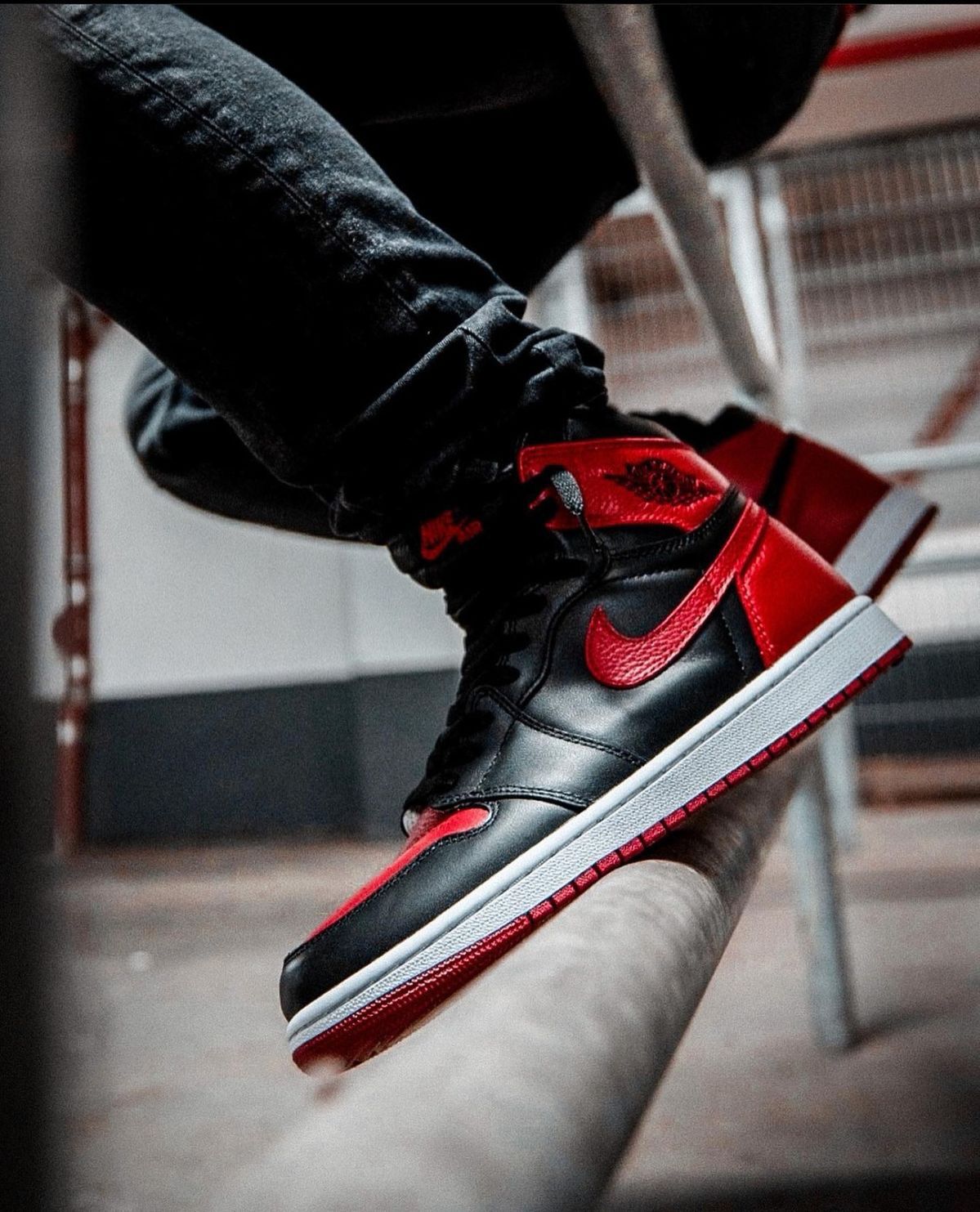 Buy First Copy Air Jordan One High Red & Black Men’s Shoes - Master Quality 7A Mirror at Lowest Price Online India