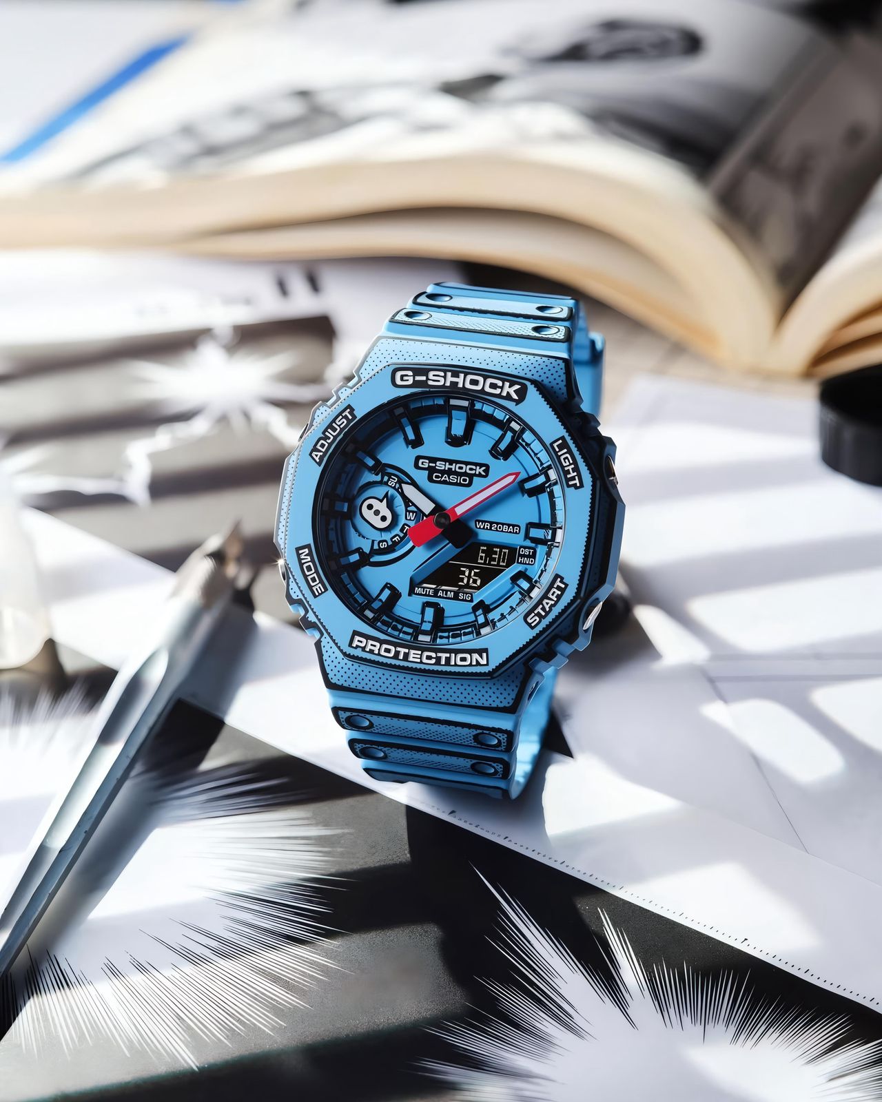 Buy First Copy G-Shock Manga Edition Ga 2100mng 2a Men’s Watch - Master Quality 7A Mirror at Lowest Price Online India