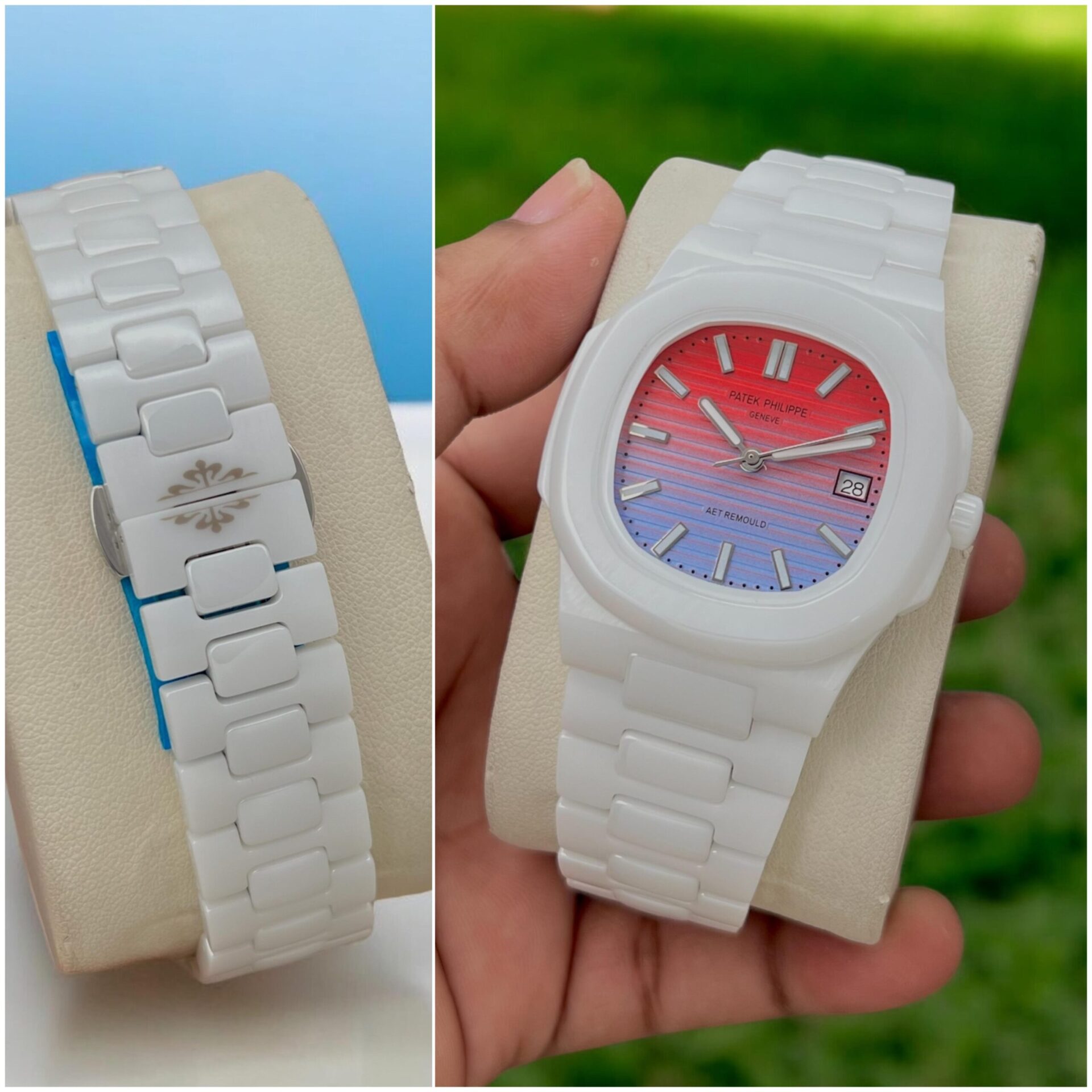 Buy First Copy Patek Philippe Royal Oak Ceramic Men’s Watches 43mm - Master Quality 7A Mirror at Lowest Price Online India