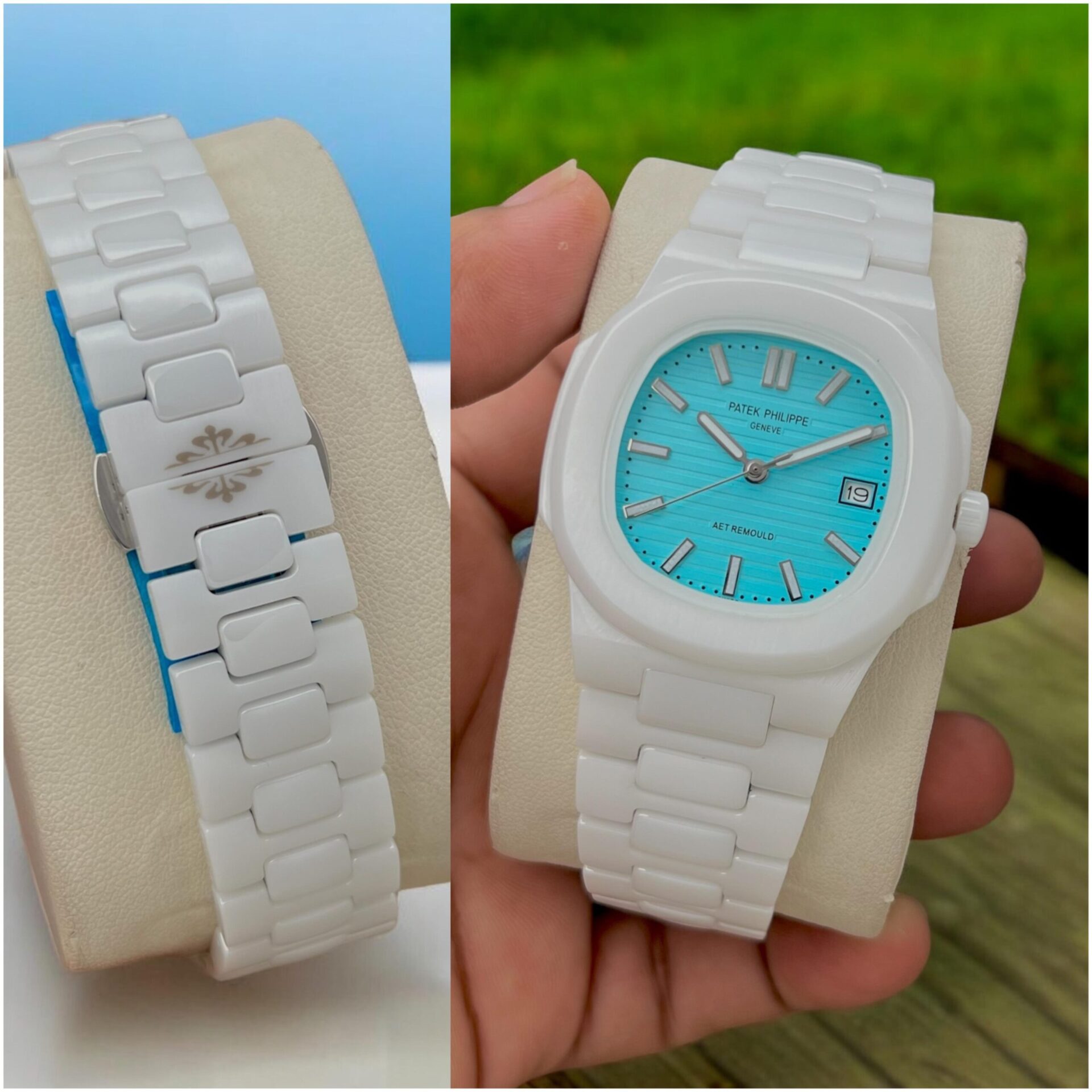 Buy First Copy Patek Philippe Royal Oak Ceramic Men’s Watches 43mm - Master Quality 7A Mirror at Lowest Price Online India