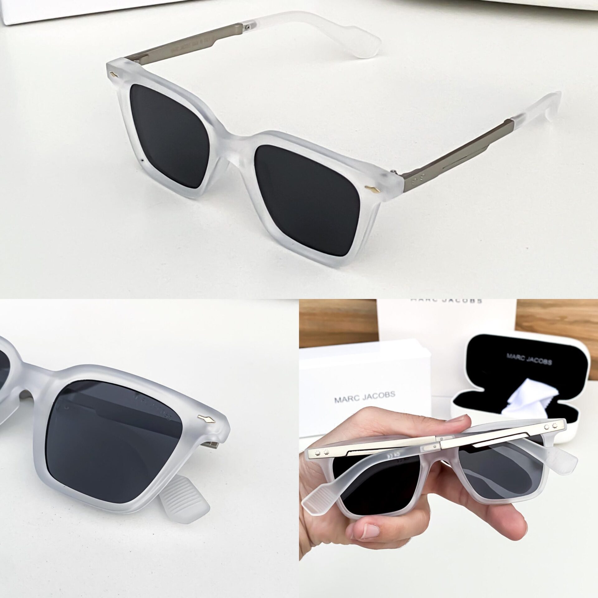 Buy First Copy Marc Jacobs White Sunglasses For Men - Master Quality 7A Mirror at Lowest Price Online India