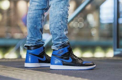 Buy First Copy Air Jordan One High Black & Blue Men’s Shoes - Master Quality 7A Mirror at Lowest Price Online India