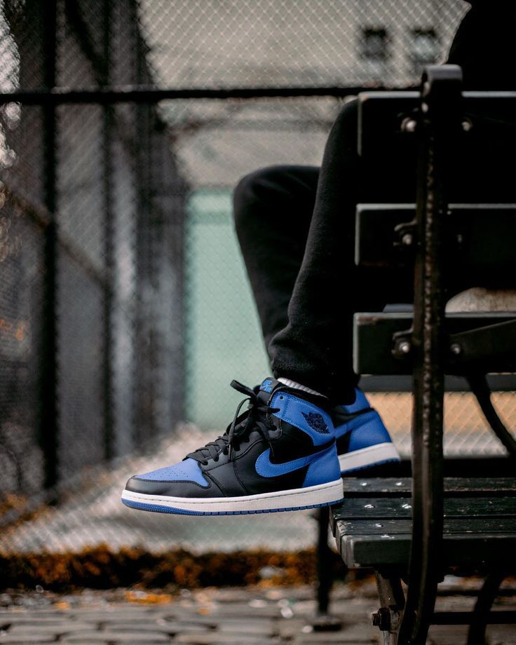 Buy First Copy Air Jordan One High Black & Blue Men’s Shoes - Master Quality 7A Mirror at Lowest Price Online India
