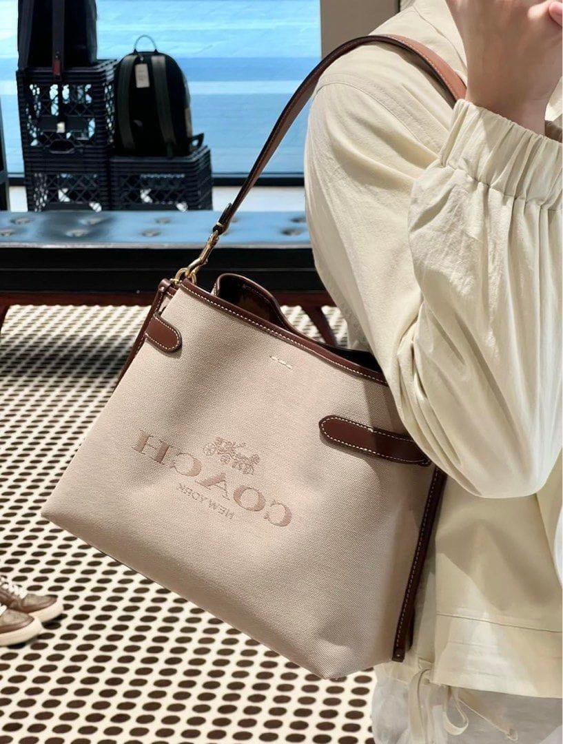 Buy First Copy Coach Hanna Canvas Shoulder Bag - Master Quality 7A Mirror at Lowest Price Online India