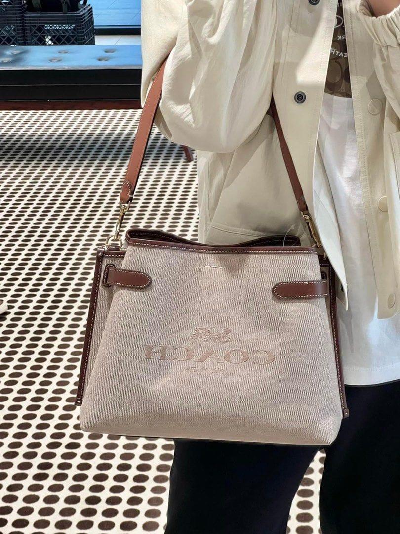 Buy First Copy Coach Hanna Canvas Shoulder Bag - Master Quality 7A Mirror at Lowest Price Online India