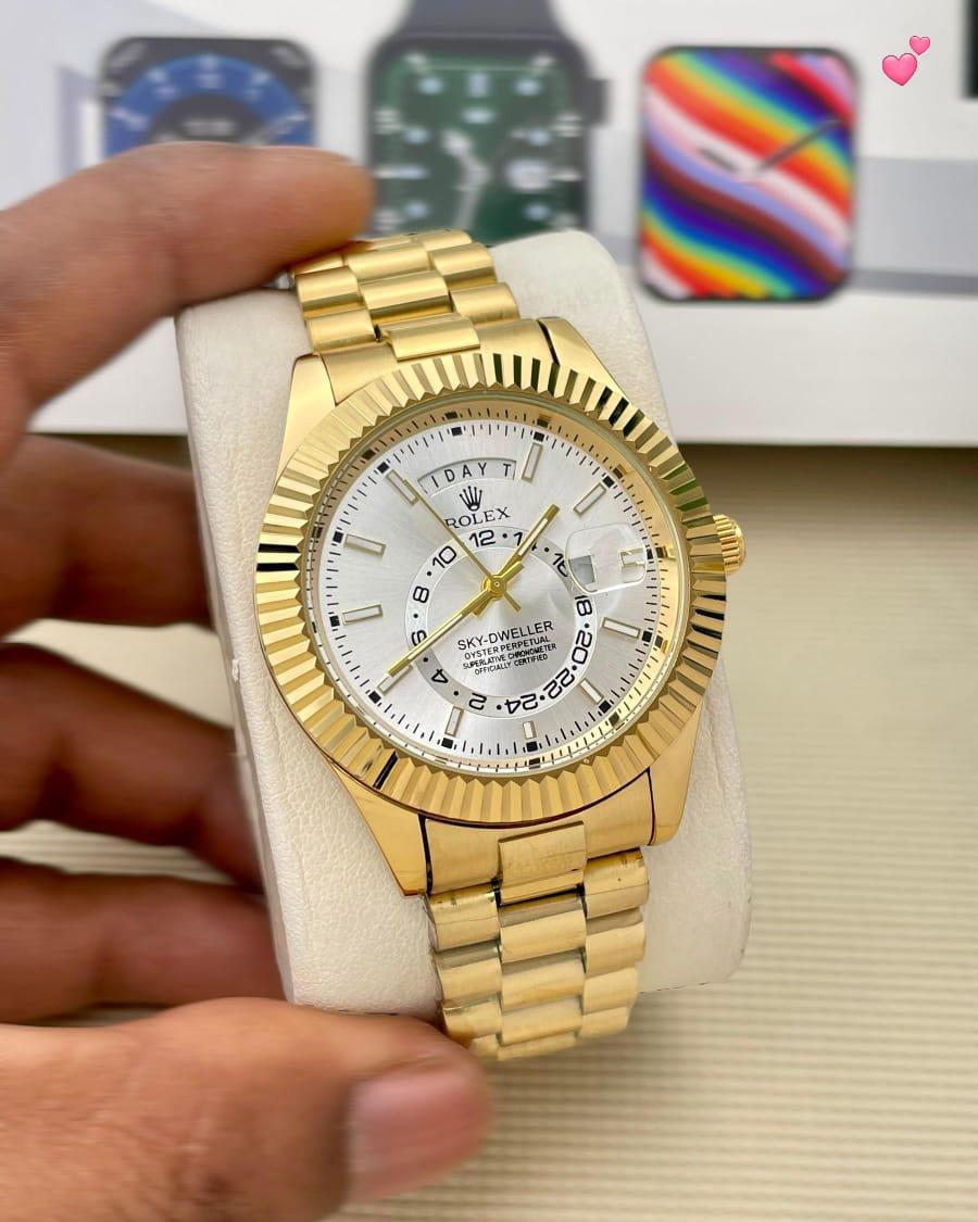 Buy First Copy Rolex Oyster Perpetual Sky-dweller Men’s Watches - Master Quality 7A Mirror at Lowest Price Online India