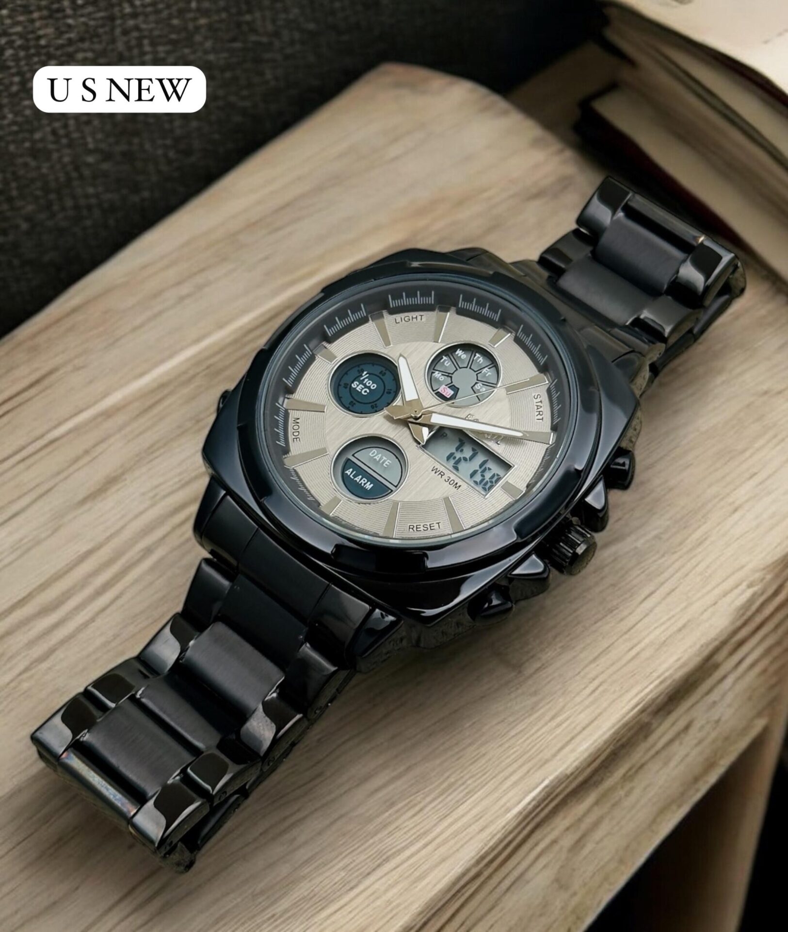 Buy First Copy Fossil Chronograph Watch With Digital For Men 45mm - Master Quality 7A Mirror at Lowest Price Online India