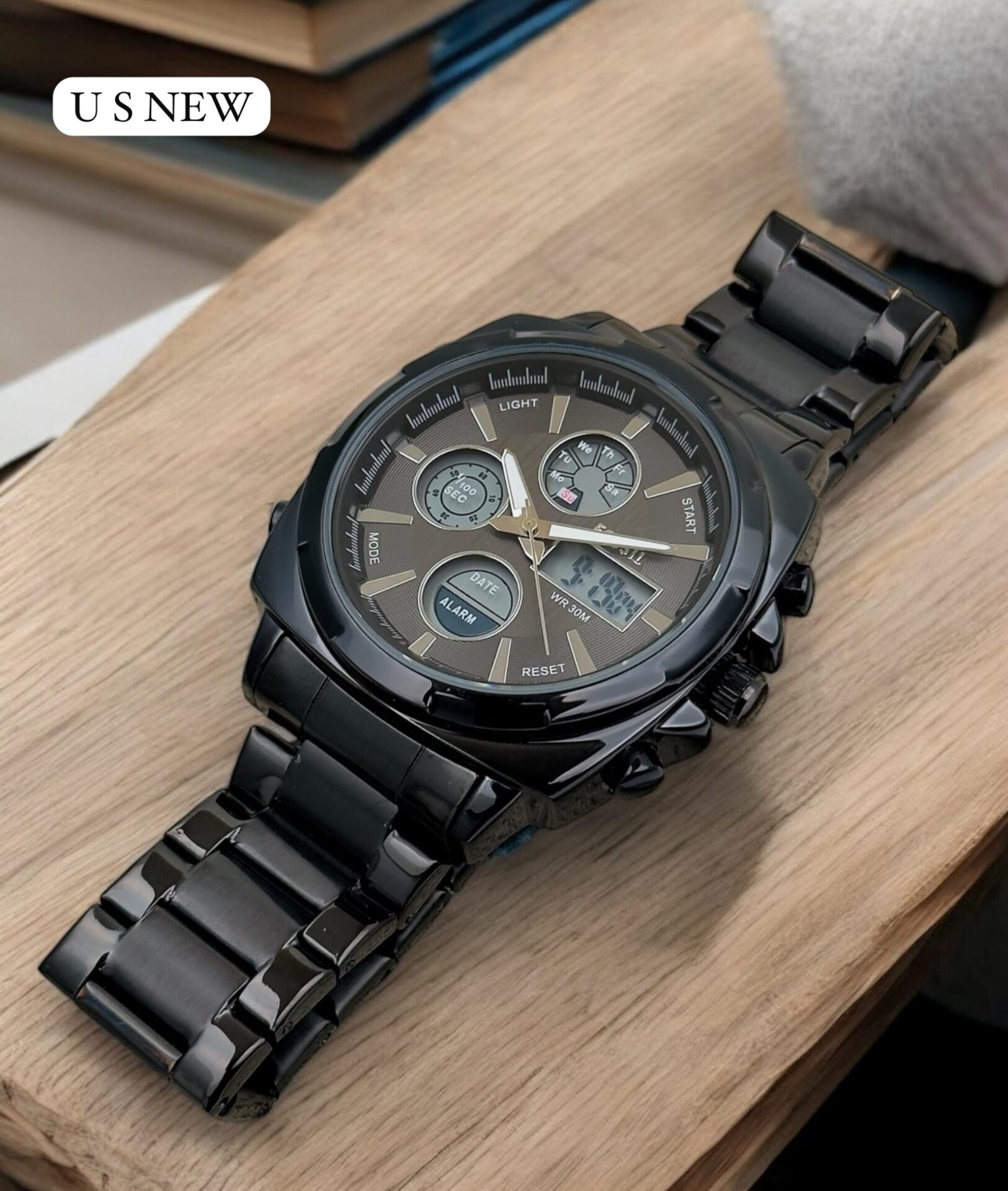 Buy First Copy Fossil Chronograph Watch With Digital For Men 45mm - Master Quality 7A Mirror at Lowest Price Online India