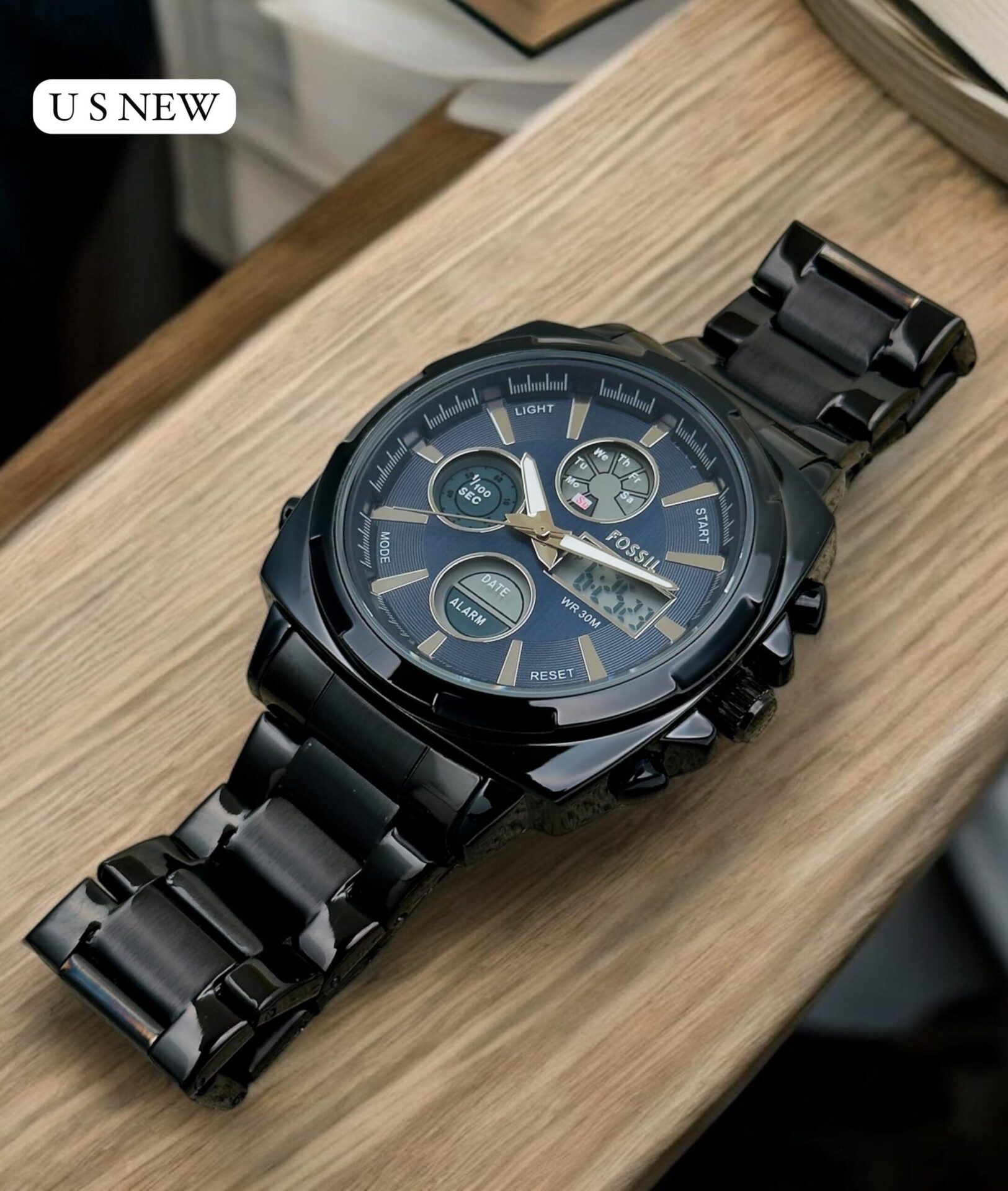 Buy First Copy Fossil Chronograph Watch With Digital For Men 45mm - Master Quality 7A Mirror at Lowest Price Online India