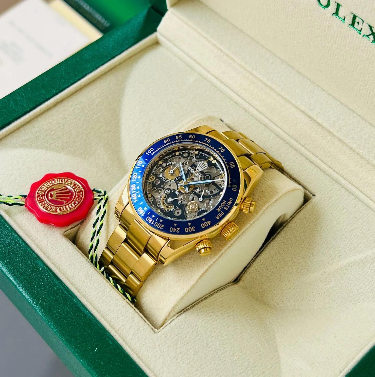 Buy First Copy Rolex Daytona Skeleton Stop Watch Chronograph Men’s Watch 42mm - Master Quality 7A Mirror at Lowest Price Online India