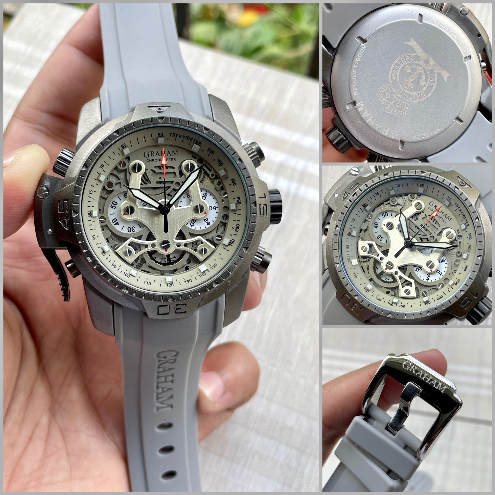 Buy First Copy Graham Chronofighter Skeleton Dial Men’s Watch 42mm - Master Quality 7A Mirror at Lowest Price Online India