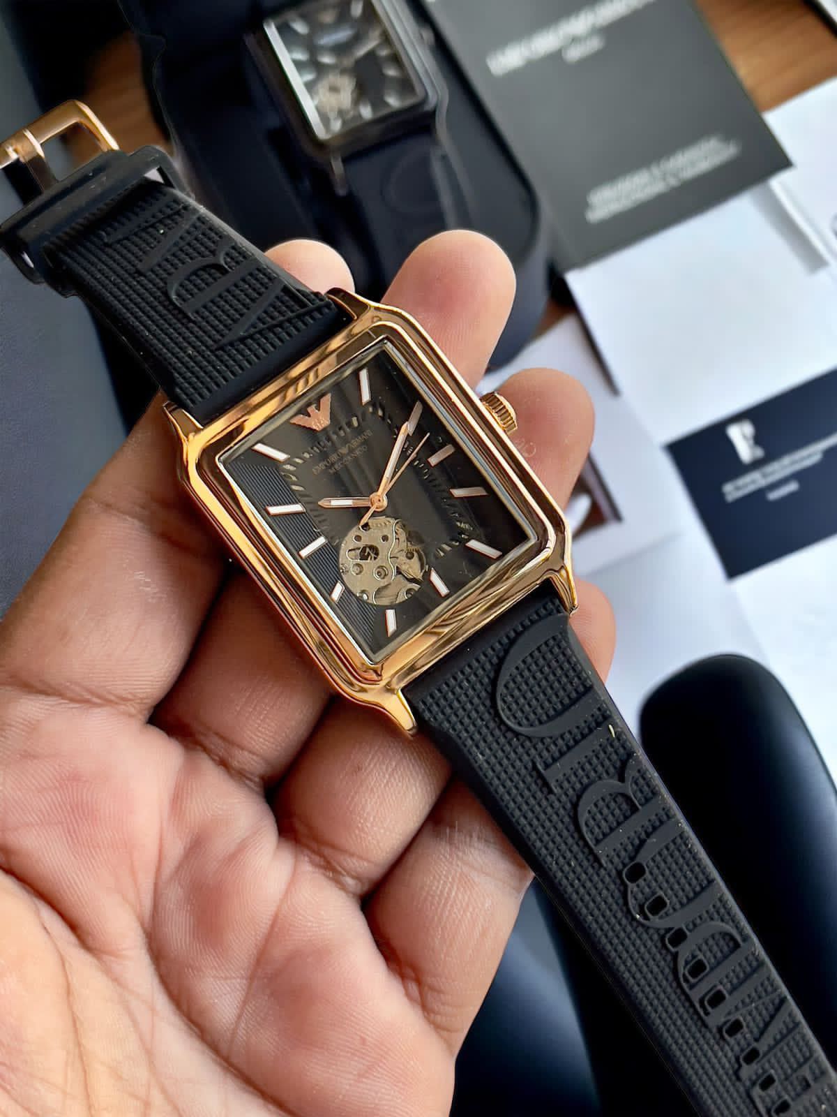 Buy First Copy Emporio Armani Slim Modern Automatic Watch For Men 43mm - Master Quality 7A Mirror at Lowest Price Online India