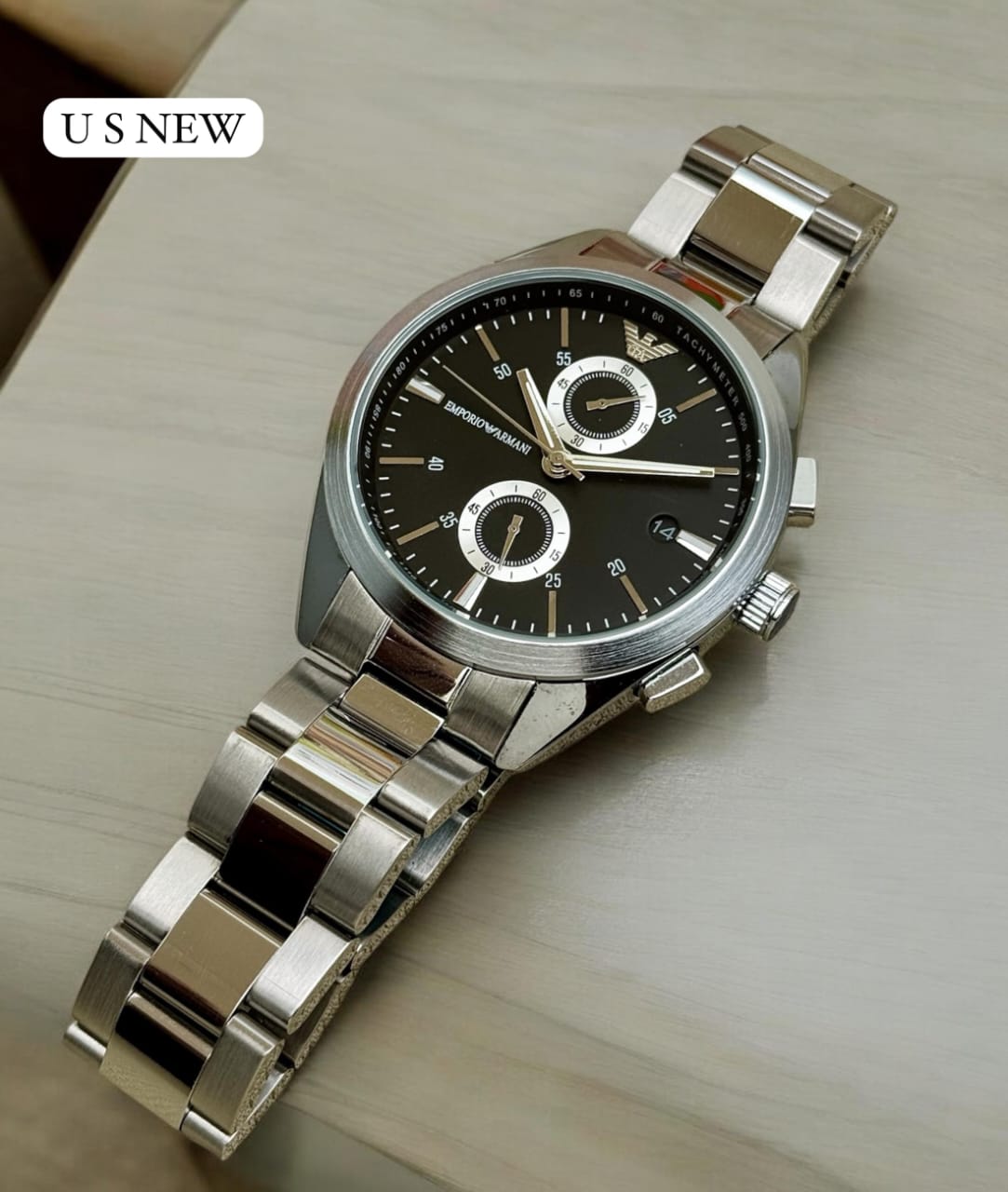 Buy First Copy Emporio Armani Metal Strap Men’s Chronograph Watch - Master Quality 7A Mirror at Lowest Price Online India