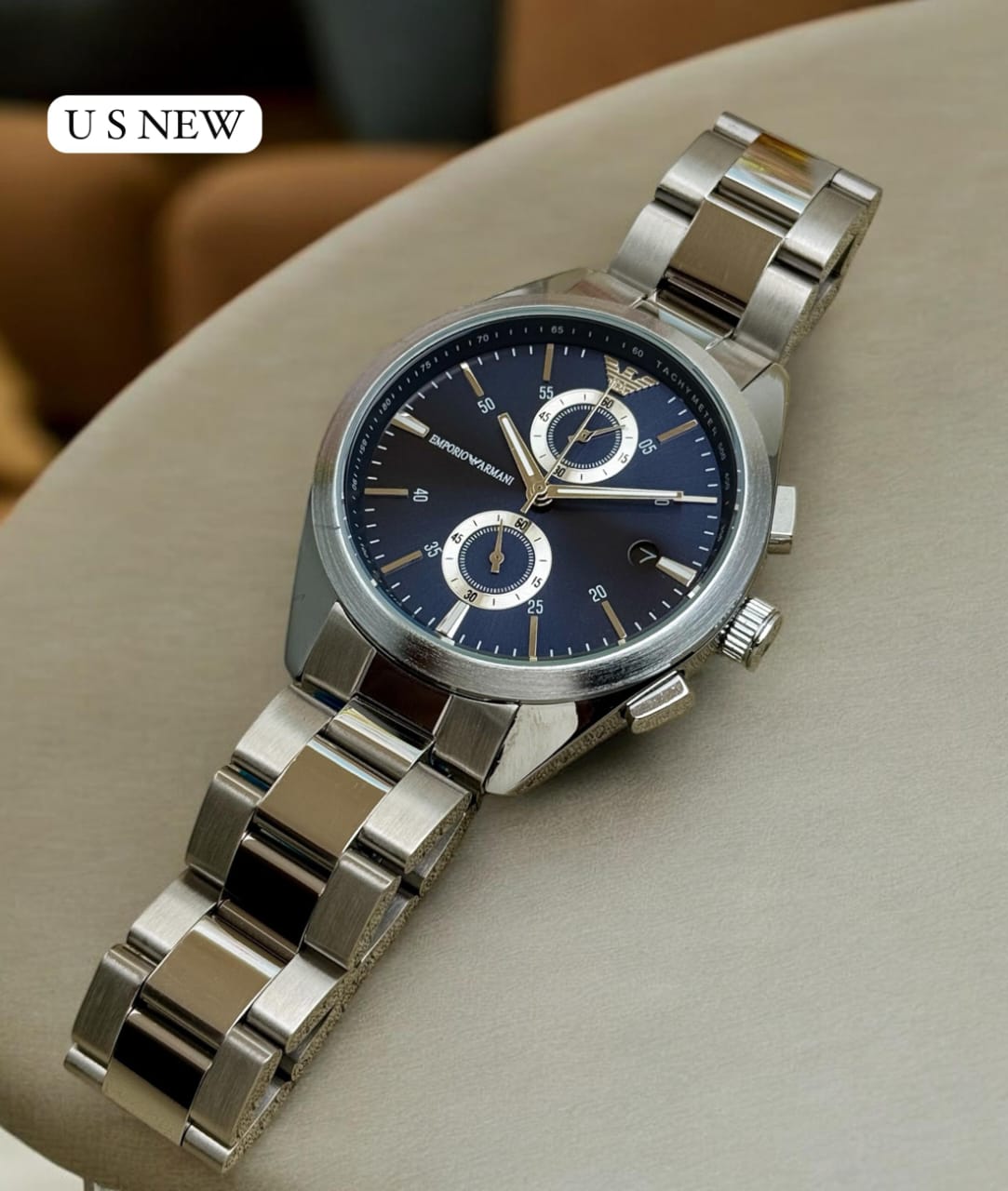 Buy First Copy Emporio Armani Metal Strap Men’s Chronograph Watch - Master Quality 7A Mirror at Lowest Price Online India