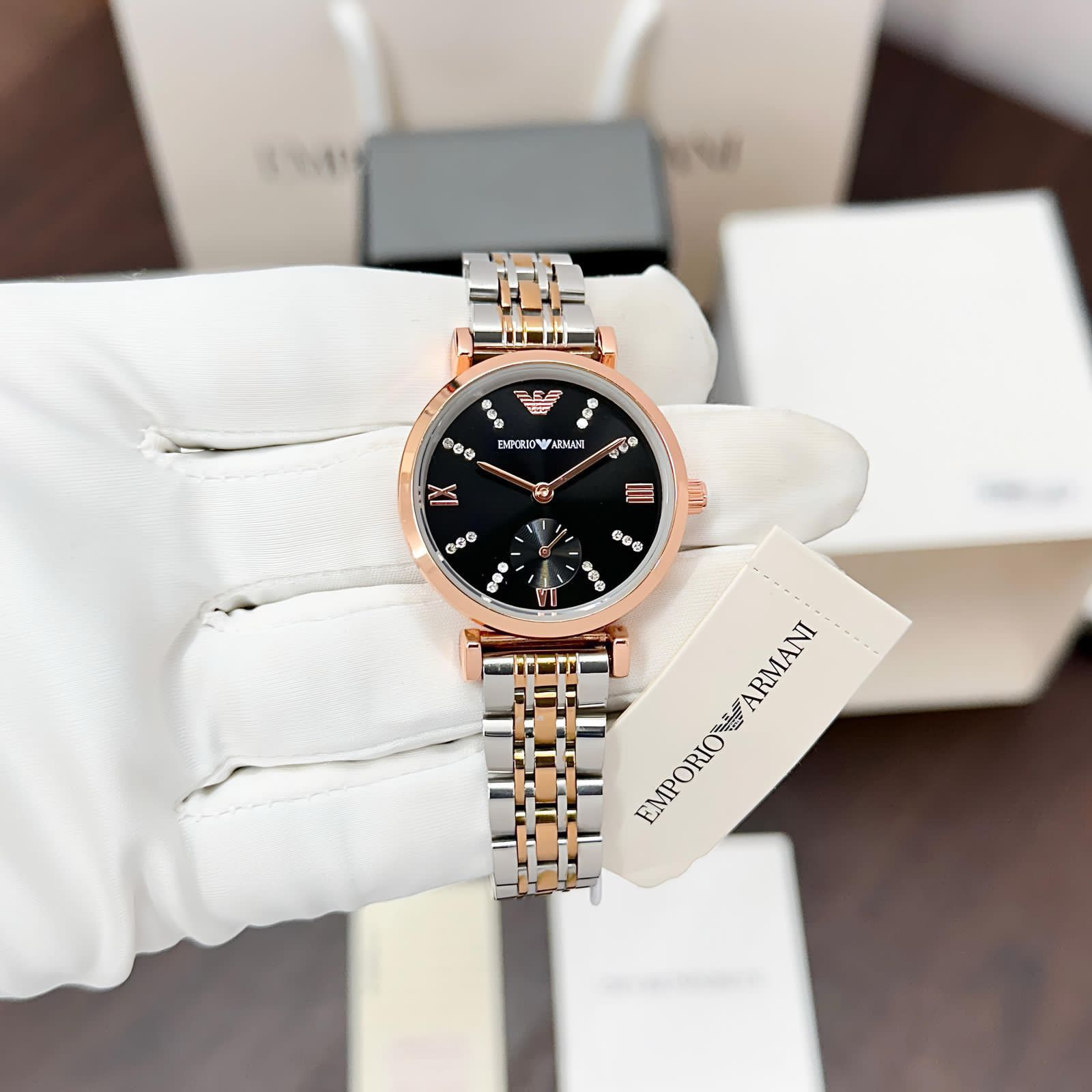 Buy First Copy Emporio Armani Women’s Gianni T-Bar Dial Watch 32mm - Master Quality 7A Mirror at Lowest Price Online India