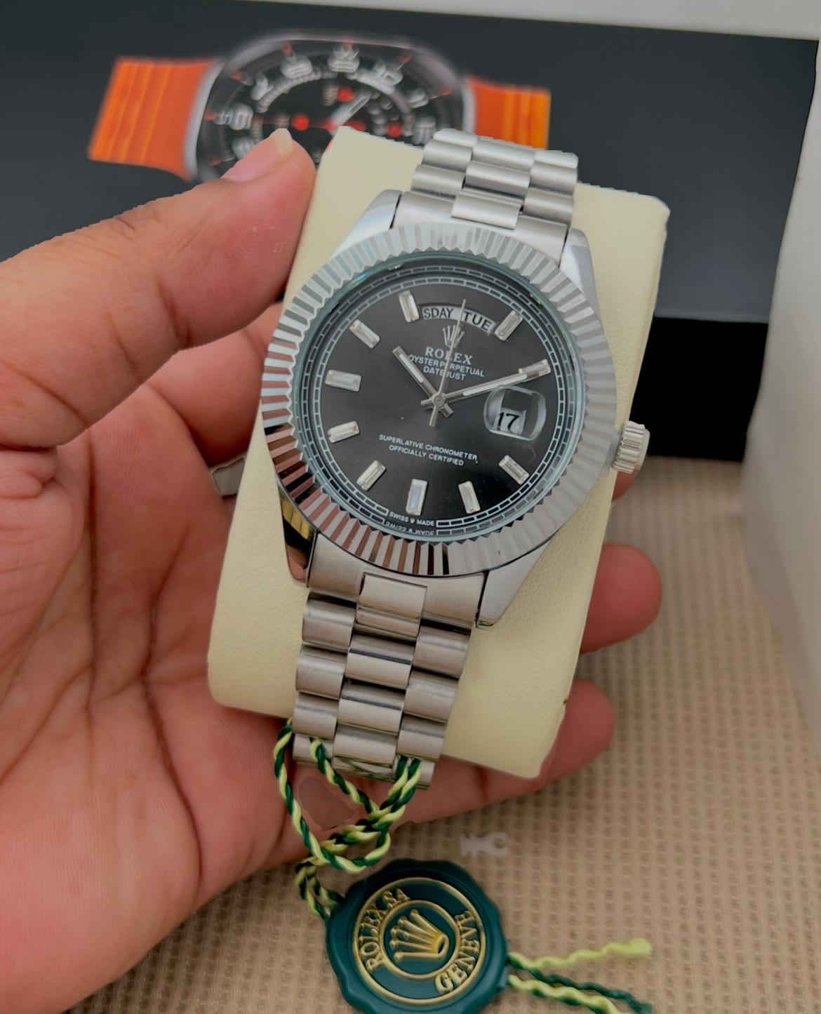 Buy First Copy Rolex Oyster Perpetual Datejust Men’s Watch - Master Quality 7A Mirror at Lowest Price Online India