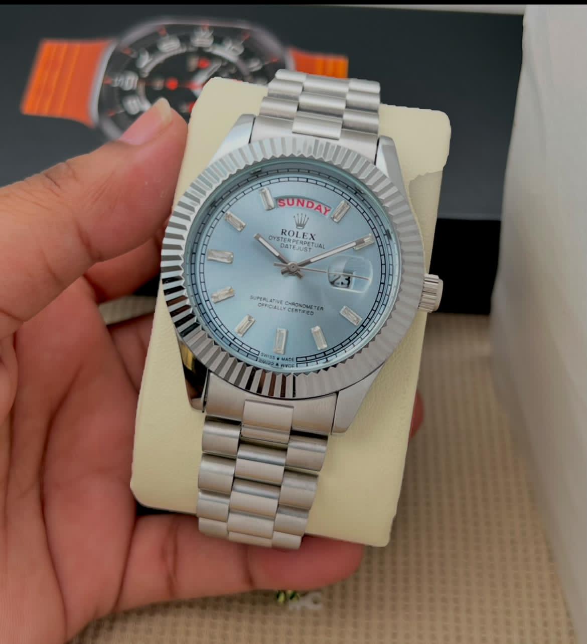 Buy First Copy Rolex Oyster Perpetual Datejust Men’s Watch - Master Quality 7A Mirror at Lowest Price Online India