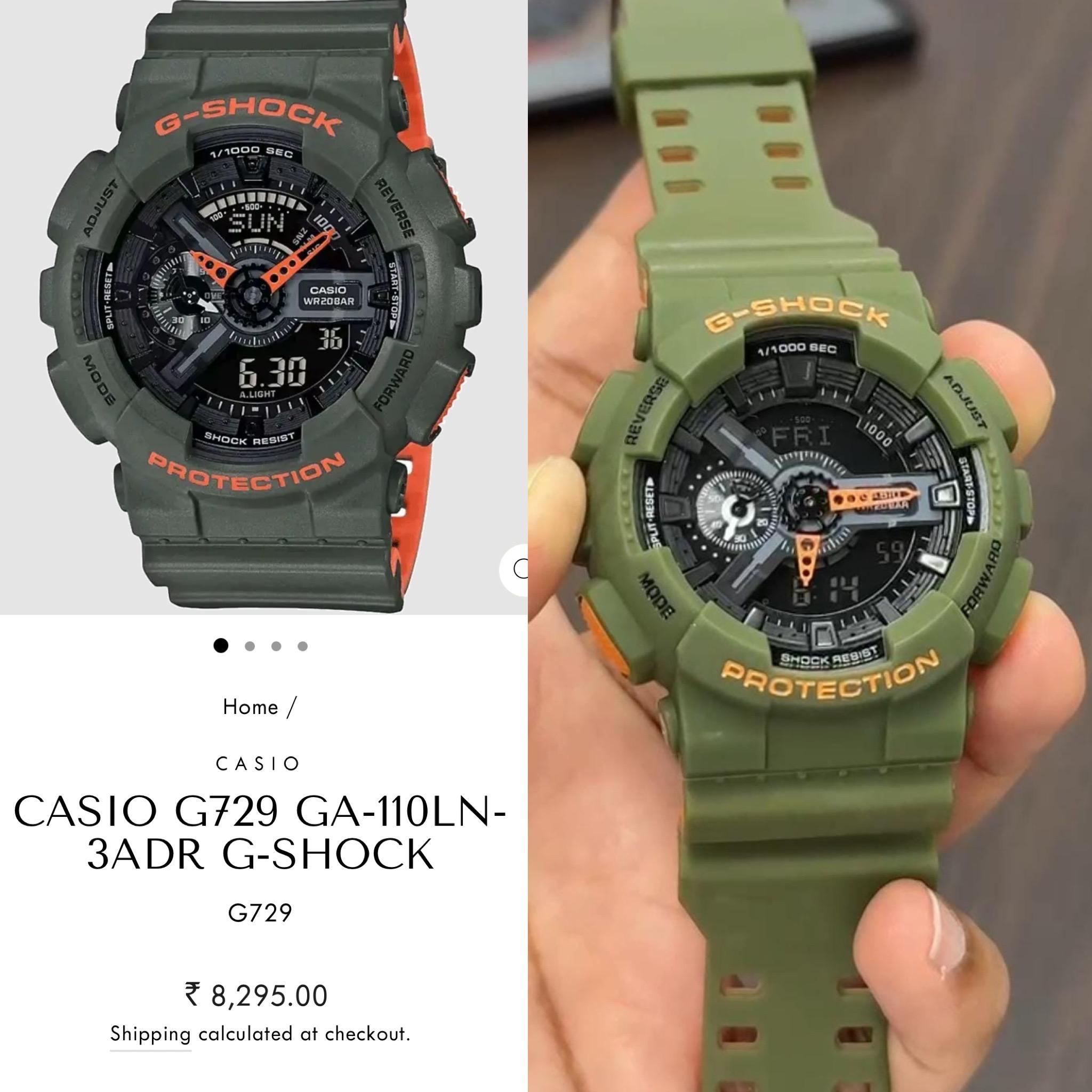 Buy First Copy Casio G-shock Ga 110 Analog-digital Watch - Master Quality 7A Mirror at Lowest Price Online India