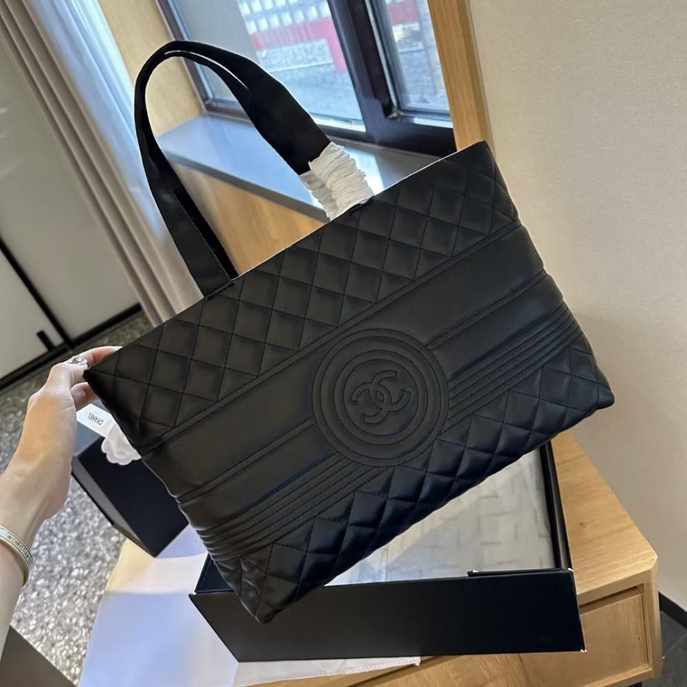 Buy First Copy Chanel Large Size Tote Bag For Women (Full Black) - Master Quality 7A Mirror at Lowest Price Online India