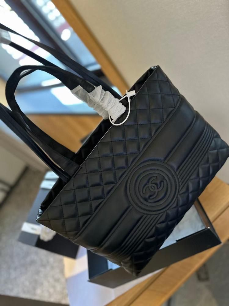 Buy First Copy Chanel Large Size Tote Bag For Women (Full Black) - Master Quality 7A Mirror at Lowest Price Online India