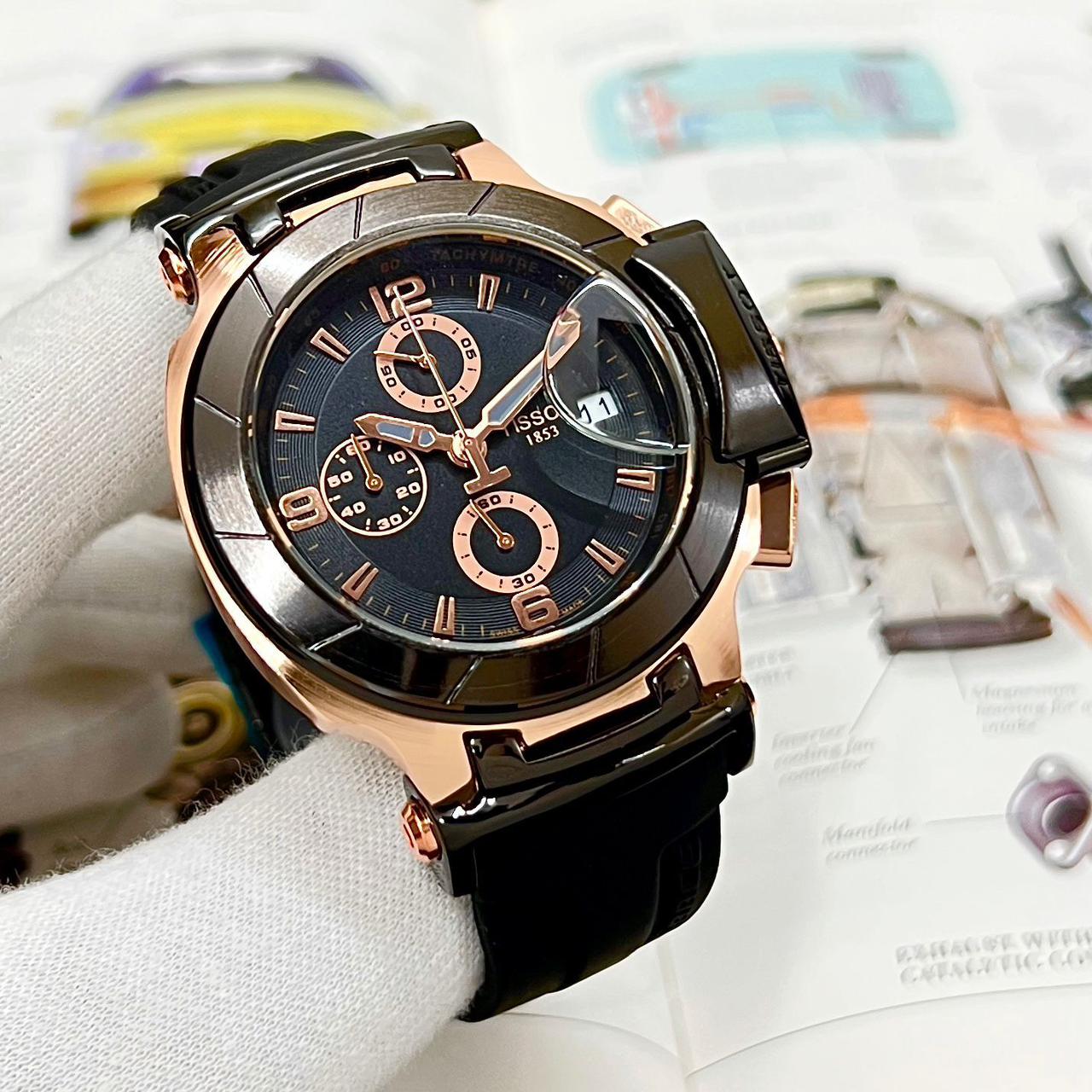 Buy First Copy Tissot Men T-RACE Chronograph Watch For Men 43mm - Master Quality 7A Mirror at Lowest Price Online India