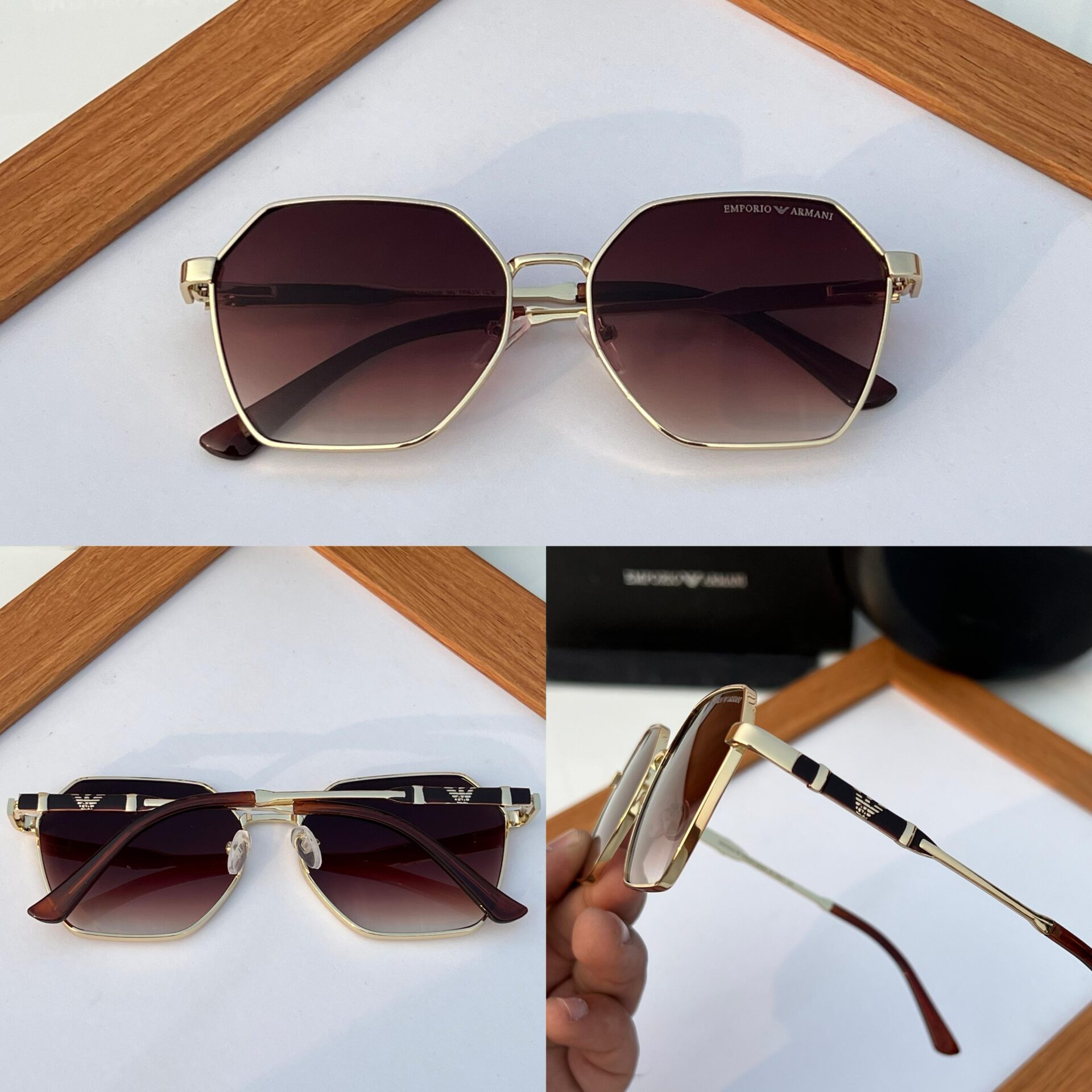 Buy First Copy Emporio Armani Geometric Sunglasses For Women - Master Quality 7A Mirror at Lowest Price Online India