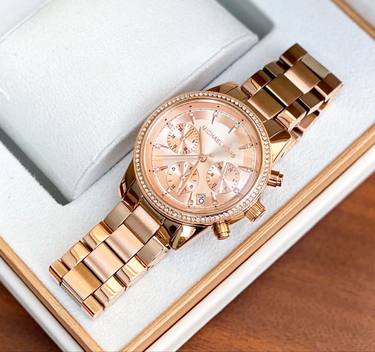 Buy First Copy Michael Kors Ritz MK6307 Chronograph Women’s Watch - Master Quality 7A Mirror at Lowest Price Online India